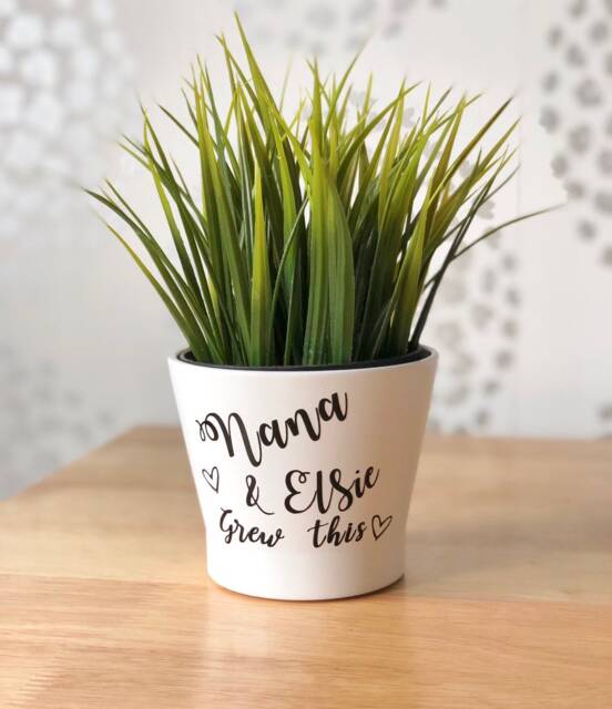 Personalised Plant Pot Planter Nana & Me Grew This - Nanny Gift Granny Nanna Grandma Gran Nannie Mummy - image 1