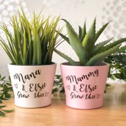 Personalised Plant Pot Planter Nana & Me Grew This - Nanny Gift Granny Nanna Grandma Gran Nannie Mummy - thumbnail 3