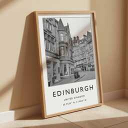 Edinburgh City Print Scotland Architecture Wall Art - thumbnail 3