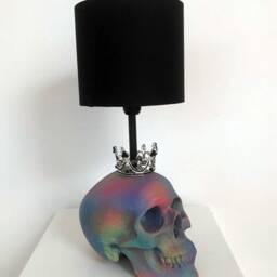 Skull Crown Lamp // Decor Handmade By Haus Of Skulls - thumbnail 2