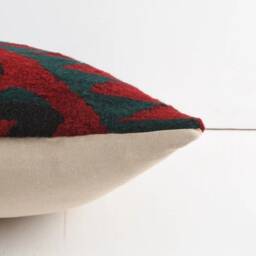 Handmade Turkish Kilim Pillow Boho Throw Pillow Cover - 16x16 - thumbnail 4
