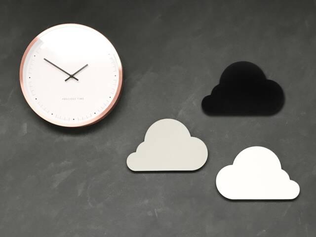 storm Cloud - Clouds Wood Deco Handmade Partly Cloudy Wall Decoration Design Cumulonimbus - image 1