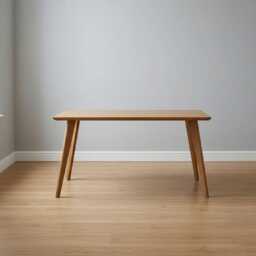 Solid Oak Desk, Minimalist Wood Mid Century Modern Handmade Home Office Wooden Writing Desk - thumbnail 2