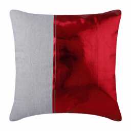 "Decorative Metallic Couch Pillow Cover 16""x16" - thumbnail 1
