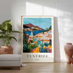 Tenerife Travel Poster Spanish Island Art Print - thumbnail 2