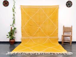 Handmade Moroccan Zanafi Kilim Rug Berber Cotton Carpet - 7x10 Ft