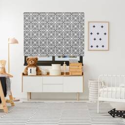 Modern Grey Diamonds Roller Blind, Children's Made To Measure, Pattern Blind - thumbnail 2