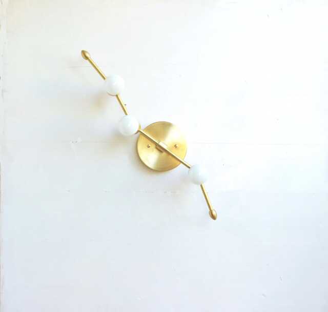 Solid Brass Wall Sconce Light, Light , Mid Century Sconce, Ul Listed, No. 0265 - image 1