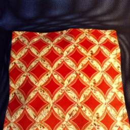 Bag Wit Wax Design Cushion 40cm Side Prints African Coral Gold - thumbnail 4
