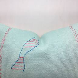 Vintage Kilim Lumbar Pillow, Handwoven Turkish Cushion Cover - 16x24 - thumbnail 3
