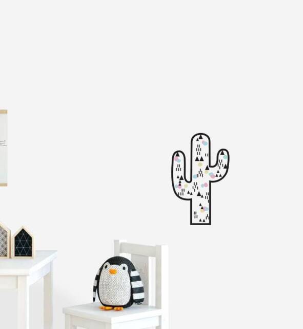Fun Catcus With Decorations Wall Sticker Decal - Kids Stickers, Animals Childrens Decals, Art, Room