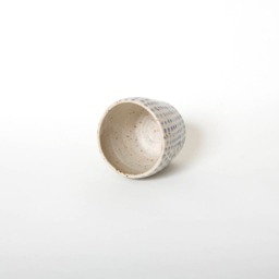 Handmade Polka Dot Ceramic Planter Farmhouse Style Pottery Vase - thumbnail 2