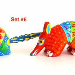 Set Of 4 Similar Small Alebrijes - thumbnail 4