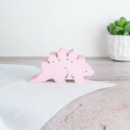 3D Concrete Dinosaur Figures Nursery Shelf Decor - thumbnail 3