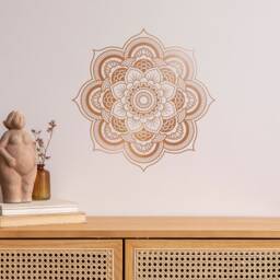 Mandala Wall Vinyl Decal Meditation Room Pattern Symbol Of Universe Cosmos Indian Religious Spiritual Modern Home Decor - #1256Da - thumbnail 1
