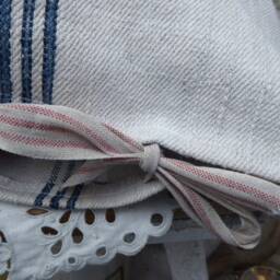Linen Pillow, Antique Flour Sack, Grain Sack - thumbnail 3