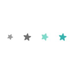 Mint & Grey Star Wall Decals Nursery Decor Stickers - 80 Pack - thumbnail 2