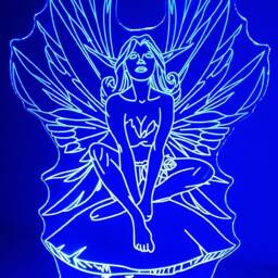 Personalised Fairy Night Light - Fantasy Lamp Children's Kids Bedroom Girls Room Led Birthday - thumbnail 3