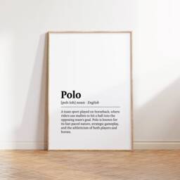 Polo Print Poster Set - Of 3 Posters - Watercolour Art Painting Decoration Decor Sport Wall Gifts Artwork - thumbnail 3