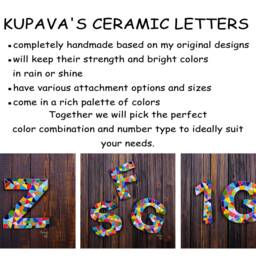 Mosaic Letters, Custom Name Sign, Letter A, Personalized Family Name, Home Wall Decor - thumbnail 2