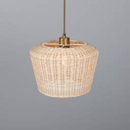 Manila Large Rattan Pendant Light 12'' Ip20 - thumbnail 1