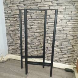 Set Of 2 H Frame Style Industrial Steel Console Breakfast Bar Table Legs Leg Metal Box Frames - Various Sizes Available - thumbnail 3