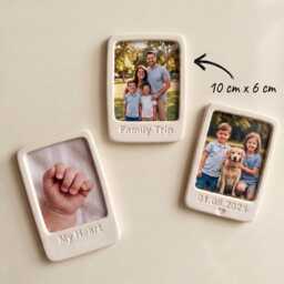 Personalised Frame Magnet, Custom Photo Fridge Magnet Gift - thumbnail 3