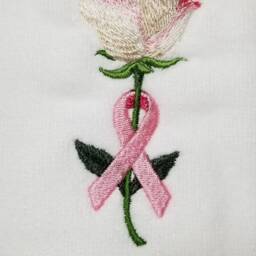 Cancer Awareness Towel - Rose Pink Ribbon Hand Bath Apron Fingertip Towel-Kitchen - thumbnail 3