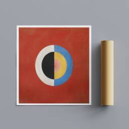 Hilma Af Klint - The Swan Abstract Art Print Framed Canvas Or Poster - thumbnail 3