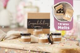 Congratulations Gift Set Perfume Scented Soy Candles & Wax Melts - thumbnail 1