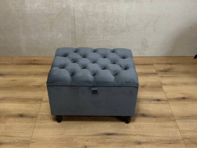 storage Ottoman Footstool Coffee Table Pouffe Bench Chesterfield Declutter Living Space - image 1