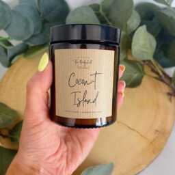 Coconut Island Rapeseed & Wax Candle - 150G- Hand Poured Luxury Candle Clean Burning Birthday Gift New Home - thumbnail 3