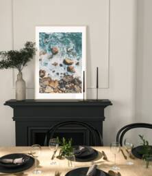 Neutral Beach Print , Ocean Poster, Contemporary Art Wall Home Decor Bedroom Minimal Print, A5, A4, A3, A3+, A2 - thumbnail 1