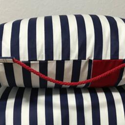 Maritime Cushion Cover Pillow Stripes + Korel 50x50cm - thumbnail 2