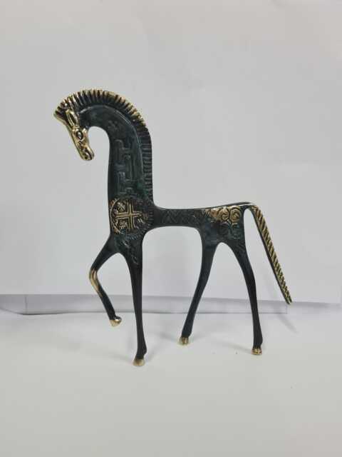 Bronze Ancient Greek Horse, Gift Ideas , Bronze Horse Art Statue From Greece, Art, Museum Copy - image 1