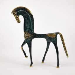 Ancient Greek Horse Statue - Handmade Bronze Sculpture Mythology Decor Museum Replica Art Gift Home Office - thumbnail 4