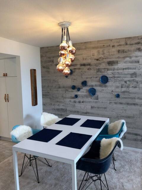 Modern Dining Chandelier New Led Copper Dip Bulbs - Grape Cluster Hangout Lighting Custom Color Pendant Bubble - image 1