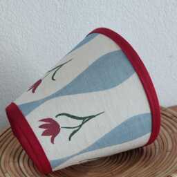 Sophie Harpley Candle Clip Tulip Lampshade Red Trim - thumbnail 3