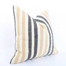 Vintage Turkish Kilim Pillow Cover Handwoven Wool Throw - 16x16 - thumbnail 3