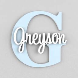 Personalized Nursery Name Sign, Wall Decor, Custom Plaque, Baby Girl Nursery, Letters, Gift - thumbnail 1