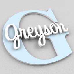 Personalized Nursery Name Sign, Wall Decor, Custom Plaque, Baby Girl Nursery, Letters, Gift - thumbnail 2