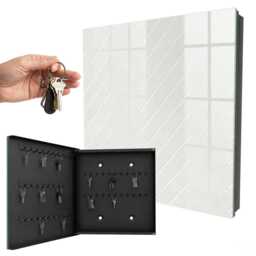 Bright Pattern Key Cabinet For Home, White Box Minimalist Backgrounds & Patterns, Lovers Of Minimalism - thumbnail 1