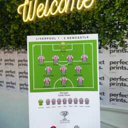 Newcastle Carabao Cup Winners 24/25 Team Print A4 A3 Football Winner Print - thumbnail 2