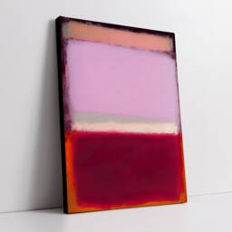 Modern Abstract Purple & Pink Exhibition Oil Painting Wall Art, Framed Canvas Poster Print, Home Living Room Decor Gift Idea - thumbnail 2