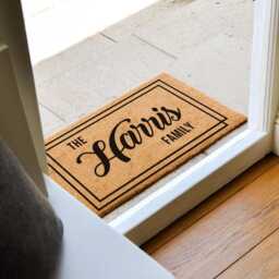 Custom Name Welcome Mat - Personalized Doormat For Home Entryway Family Gift Front Door New Idea - thumbnail 3