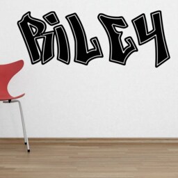 Personalised Wall Sticker Graffiti Name Vinyl Decal Boys Teen Bedroom Transfer Children's Kids Room - thumbnail 1