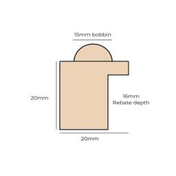 A5 A4 A3 Gold Bobbin Picture Frame - thumbnail 4