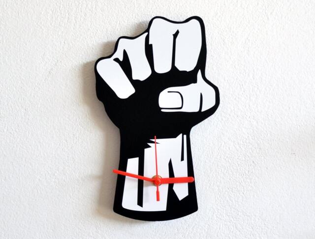 Fist Silhouette - Wall Clock - image 1