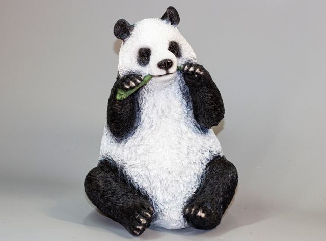 Panda Sculpture Bear Garden Statue Wildlife Animal Decorations Flowerbed Figurine Back Yard Outdoor Keepsake Babyshower Gift Home Patio - image 1