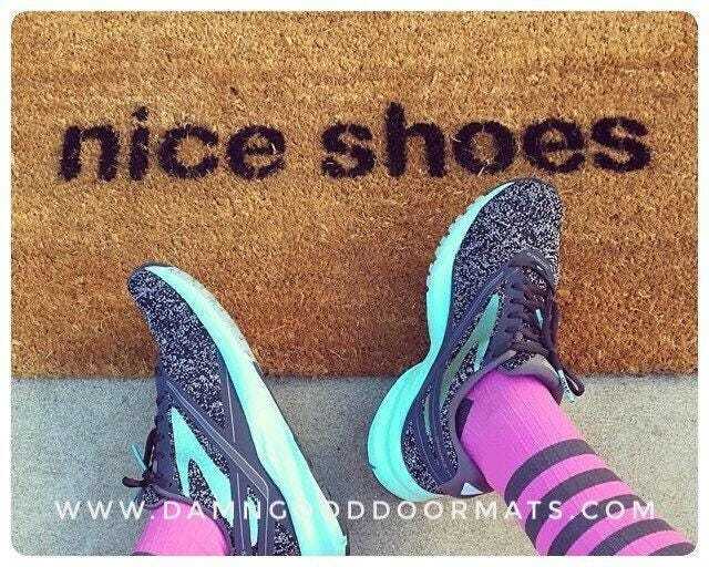 Funny Skinny Doormat Hand Painted Eco-Friendly Welcome Mat - image 1